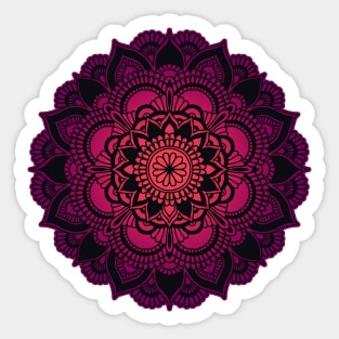 Mandala pink purple Sticker